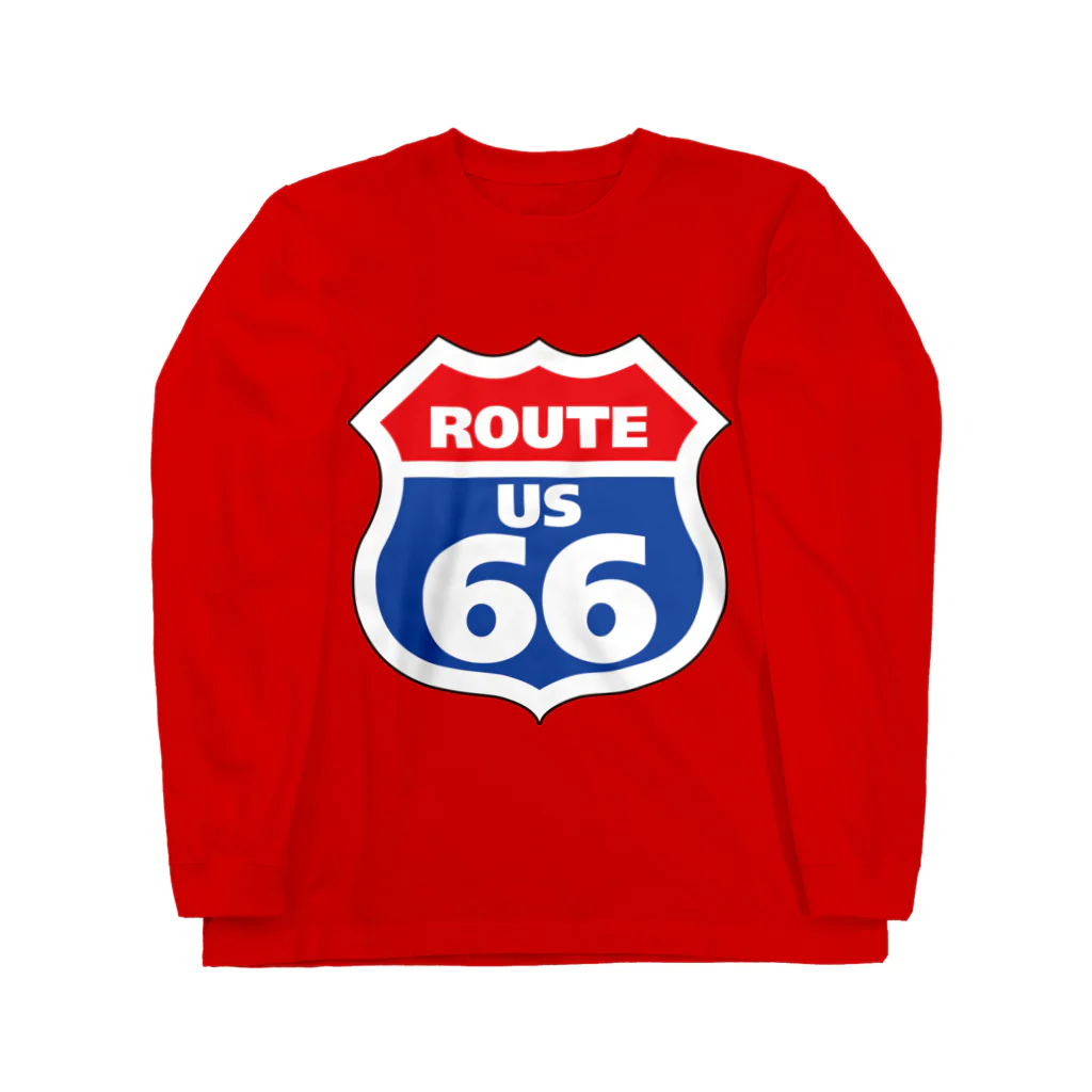 Puuun ShopのRoute66 ／ ルート66 ロングスリーブTシャツ