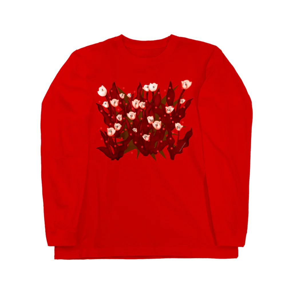 SHOP CMYKのCounting the flowers-C 全1色 Long Sleeve T-Shirt