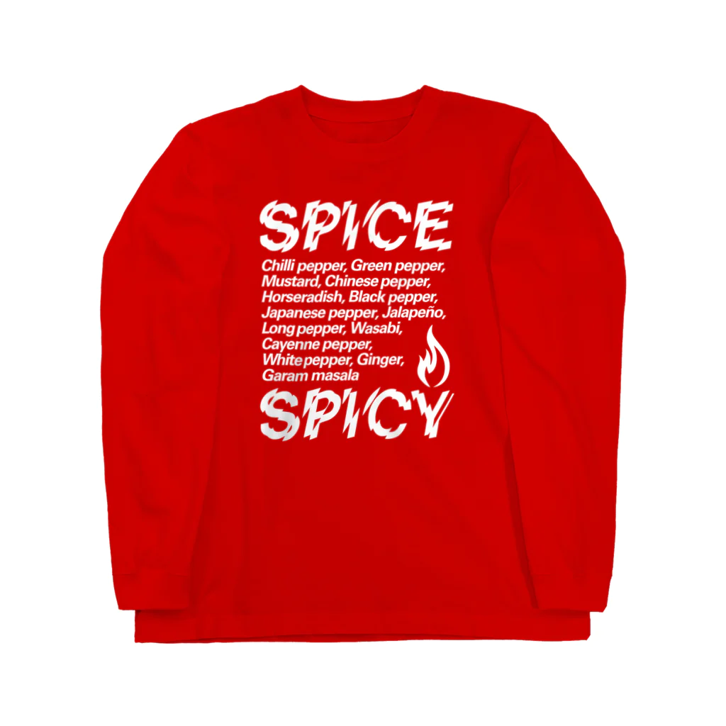 LONESOME TYPE ススのSPICE SPICY（White） Long Sleeve T-Shirt