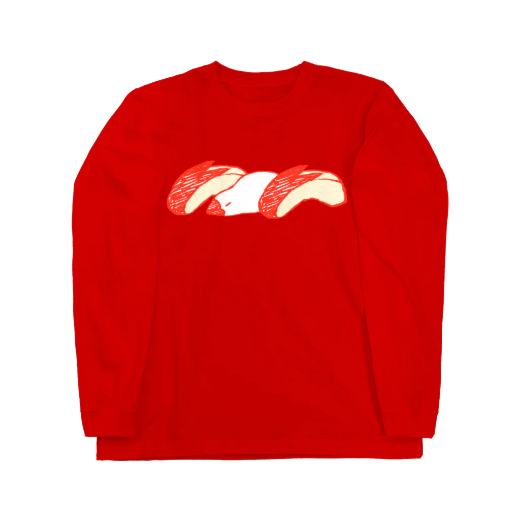 HAKINASHiのうさぎリンゴ文鳥 Long Sleeve T-Shirt