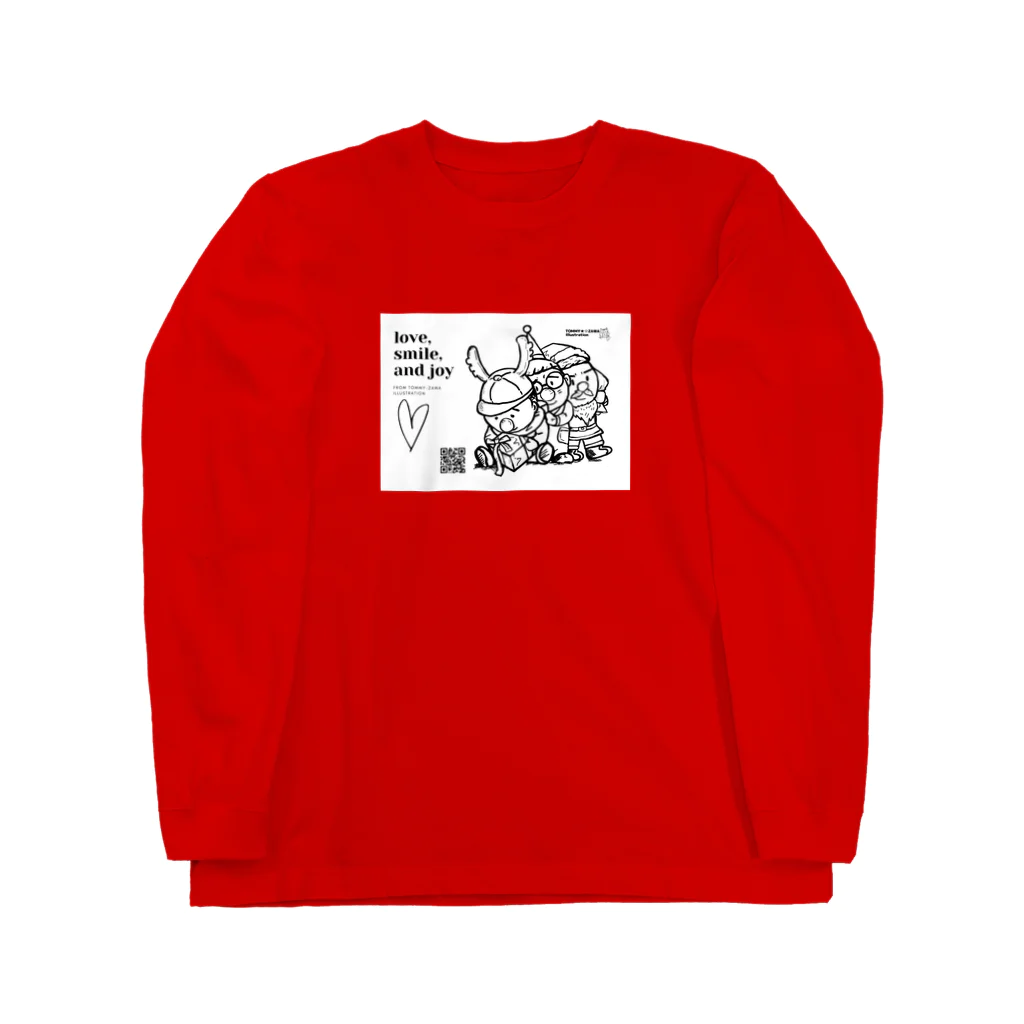 TOMMY★☆ZAWA　ILLUSTRATIONの三兄弟。クリスマス。 Long Sleeve T-Shirt