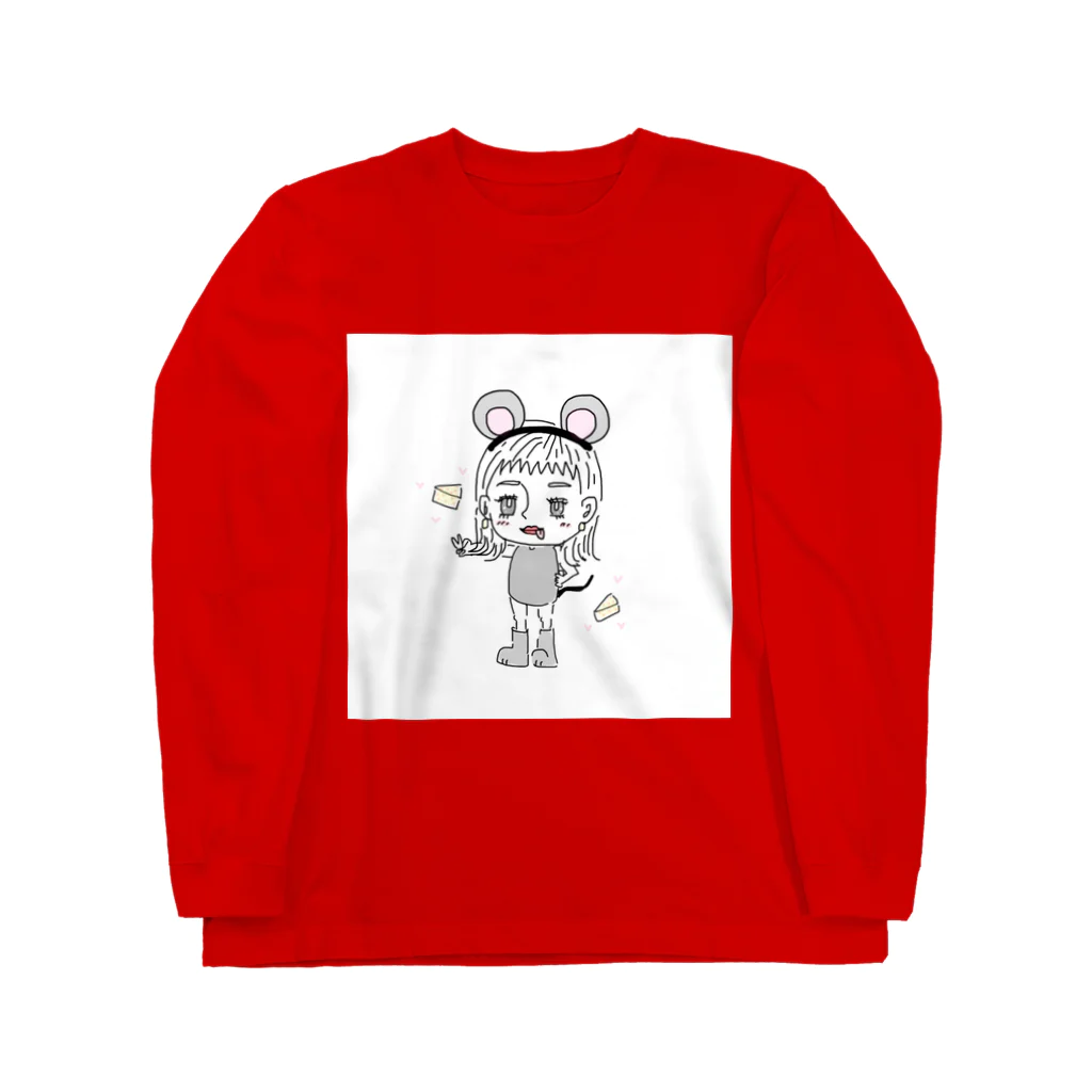 。の可愛い女の子🐭 Long Sleeve T-Shirt