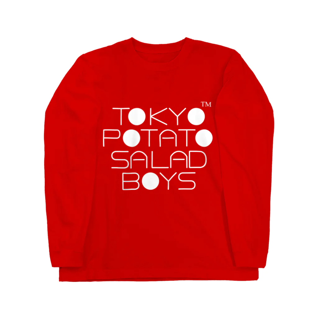 東京ポテトサラダボーイズ公式ショップの東京ポテトサラダボーイズ公式ネオクラシック(白)ロゴ Long Sleeve T-Shirt