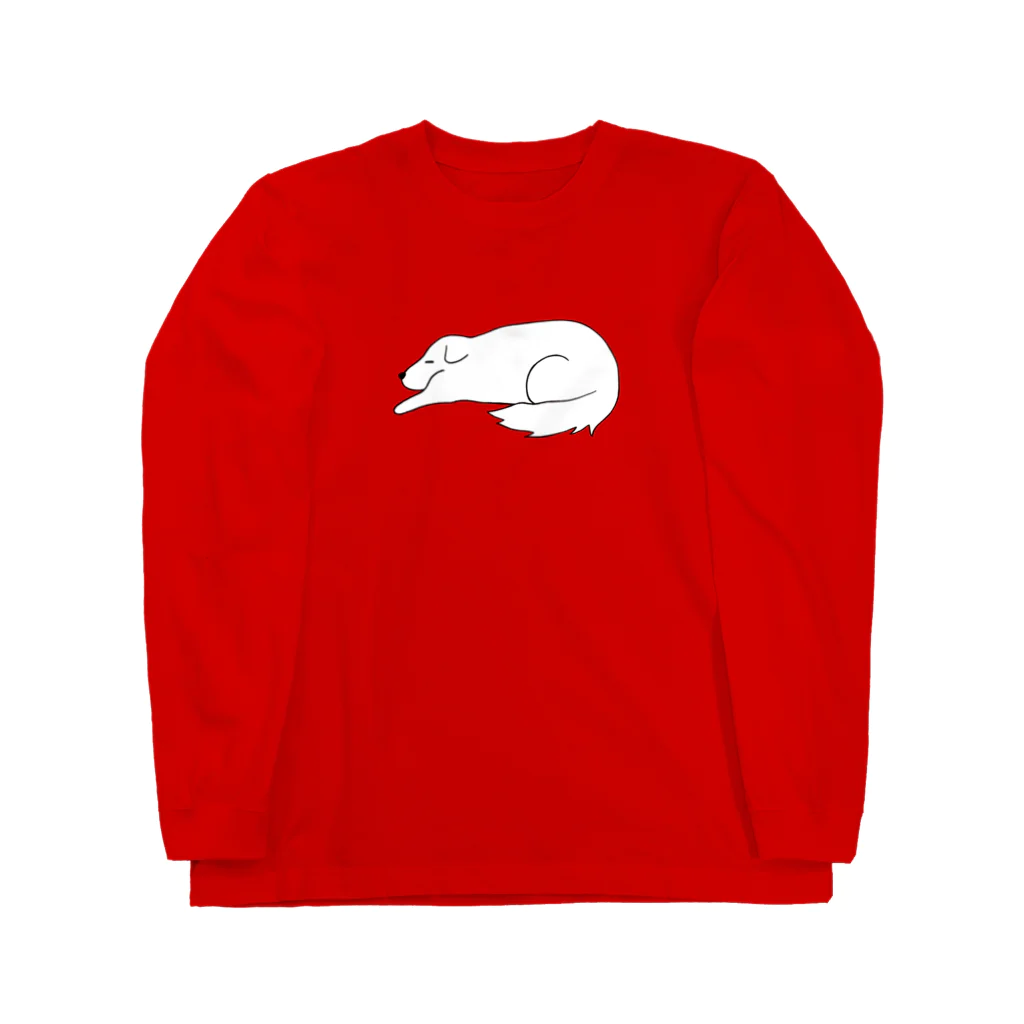 かぬぬの寝る大型犬 Long Sleeve T-Shirt