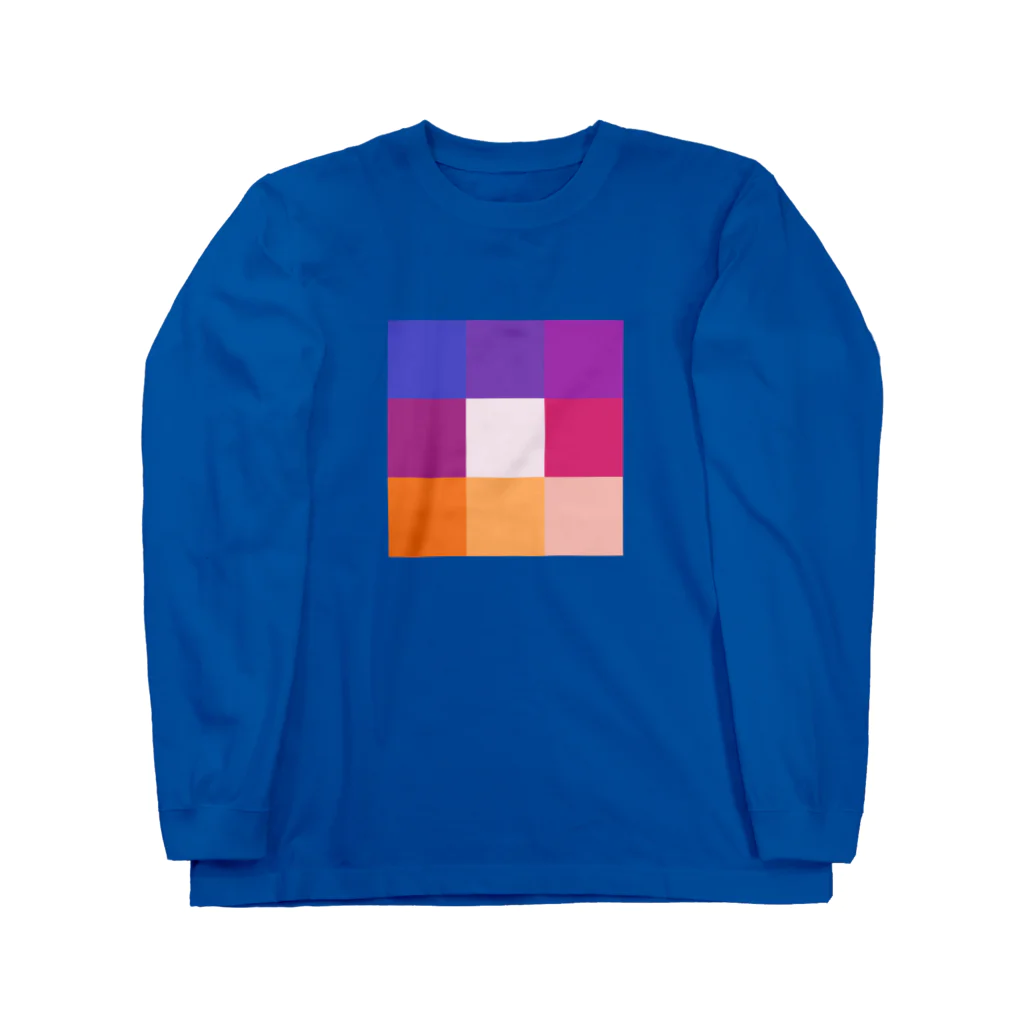 3×3 のドット絵のインスタ - 3×3 のドット絵 ロングスリーブTシャツ