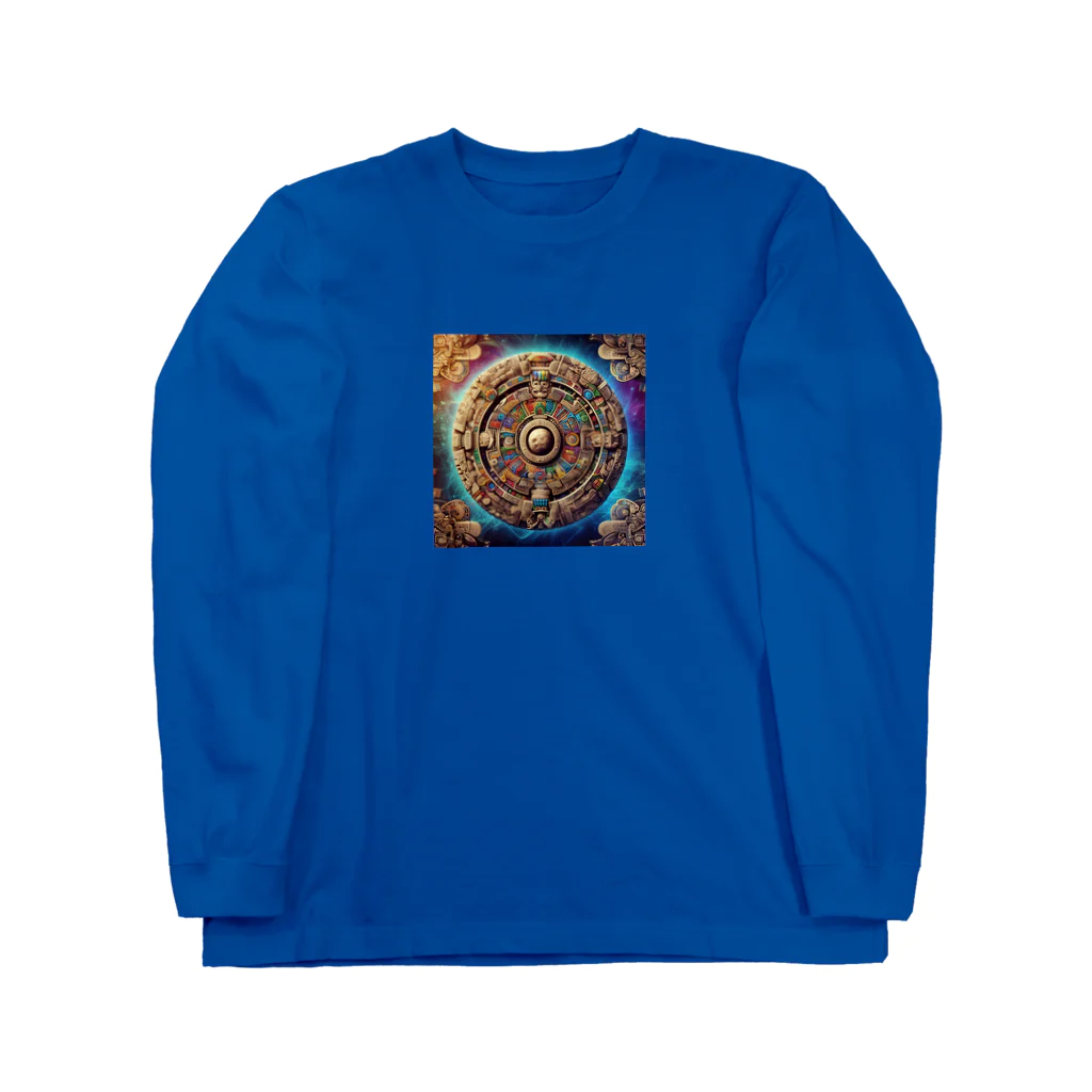 終わらない夢🌈のマヤカレンダー的なイラスト Long Sleeve T-Shirt