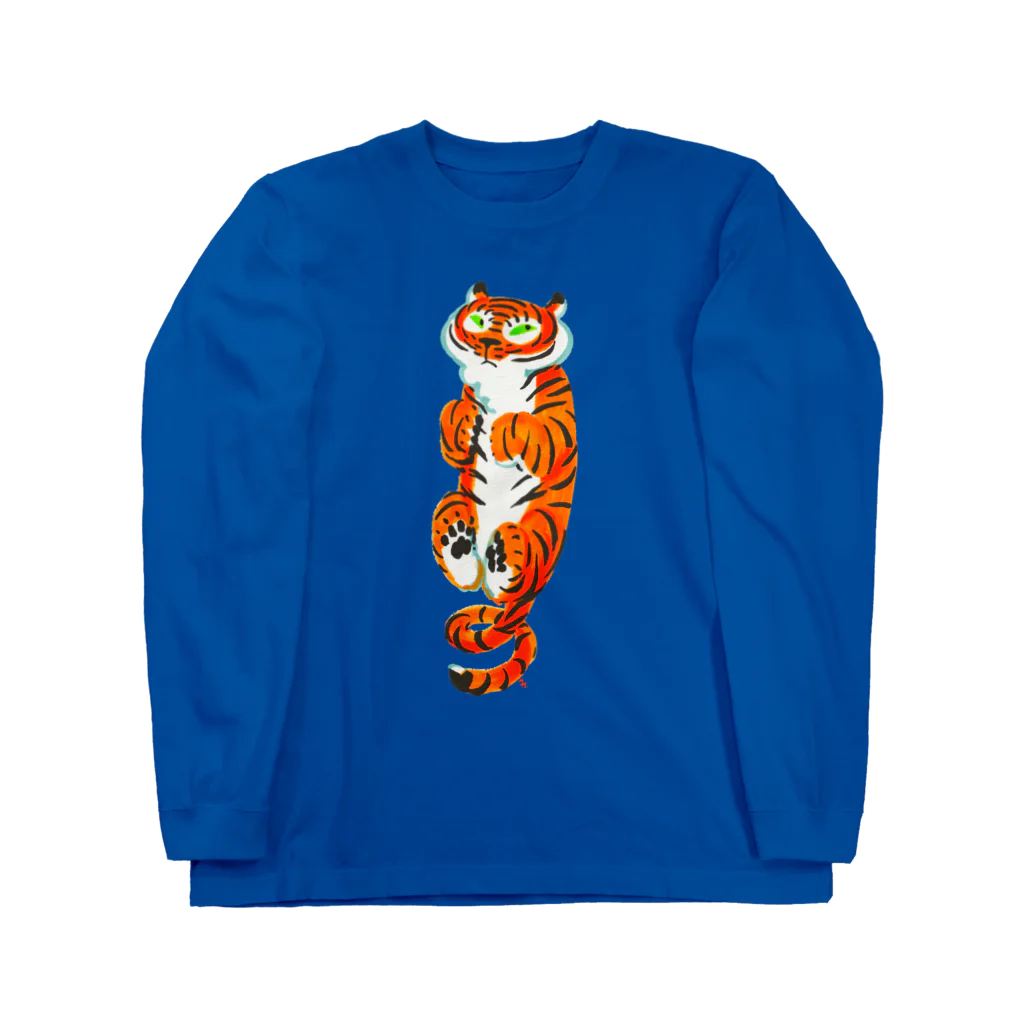 segasworksのトラちゃんと龍（龍虎ぐるんぐるんの図からトラちゃん） Long Sleeve T-Shirt