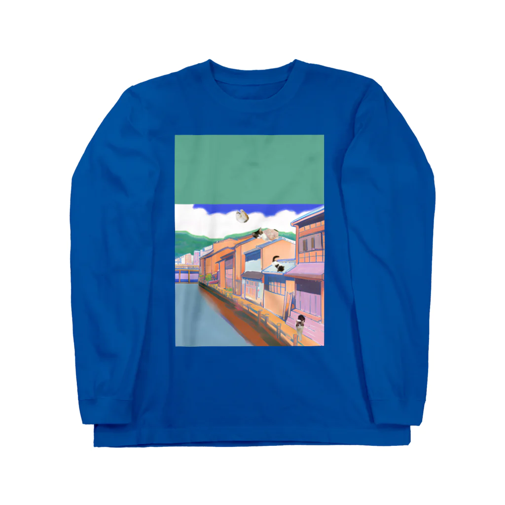 momo_emiの昔と猫 Long Sleeve T-Shirt