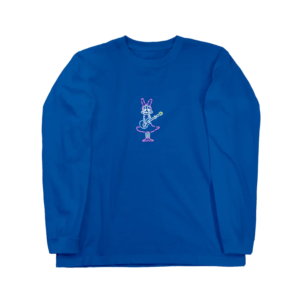 ヒ ナ コ ナ ヒのネオンうさギター Long Sleeve T-Shirt