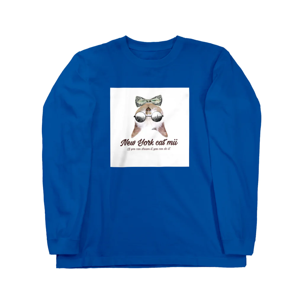 Mii's Shopのニューヨークキャットみー Long Sleeve T-Shirt