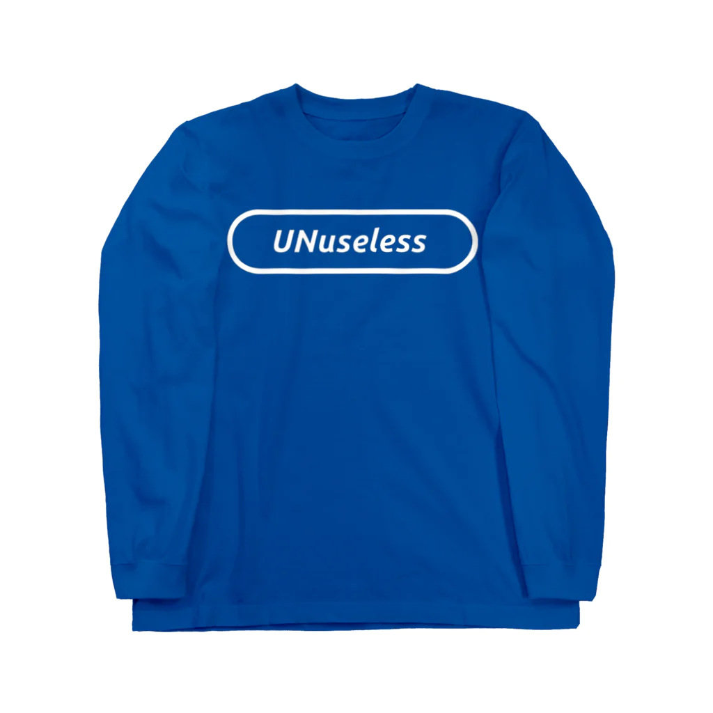 unuselessのアンレスロンT ホワイトロゴ Long Sleeve T-Shirt