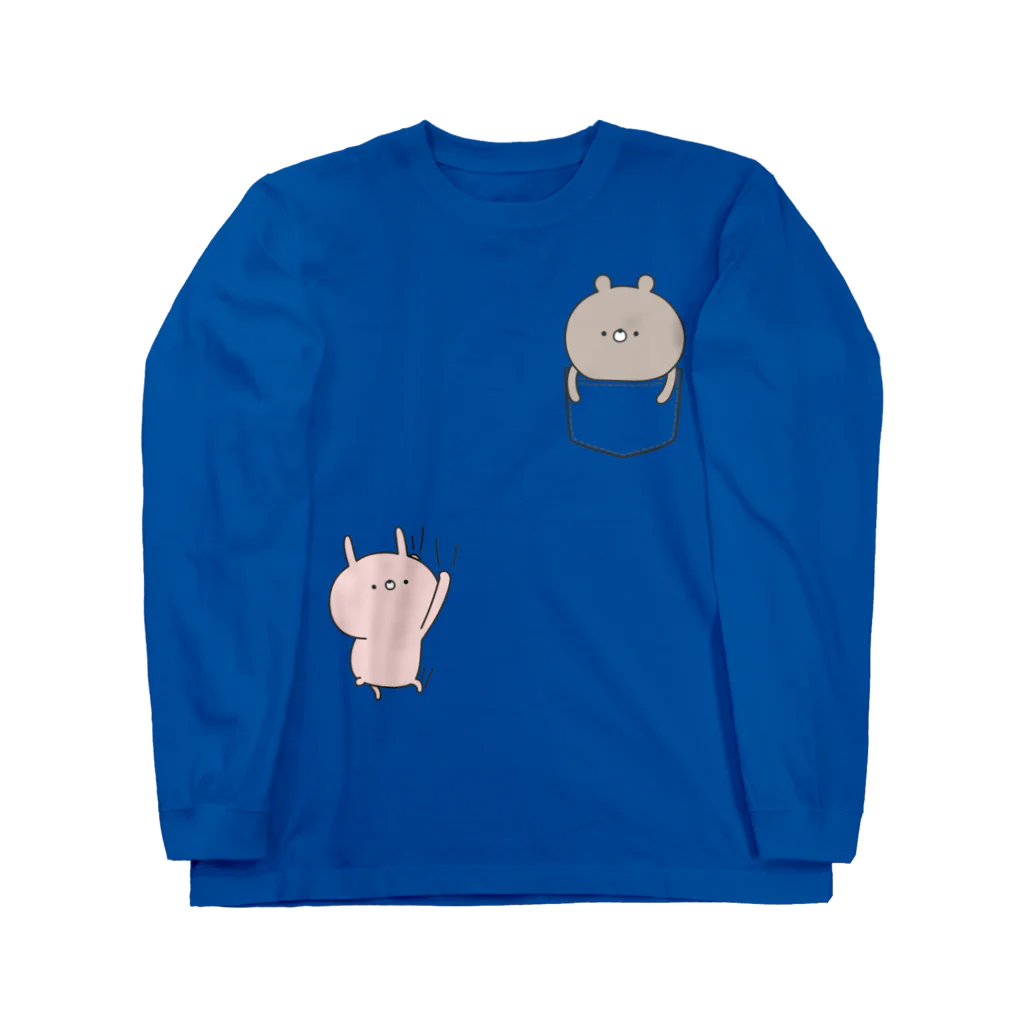 ユウィズのラブカップルポケット♡くま Long Sleeve T-Shirt