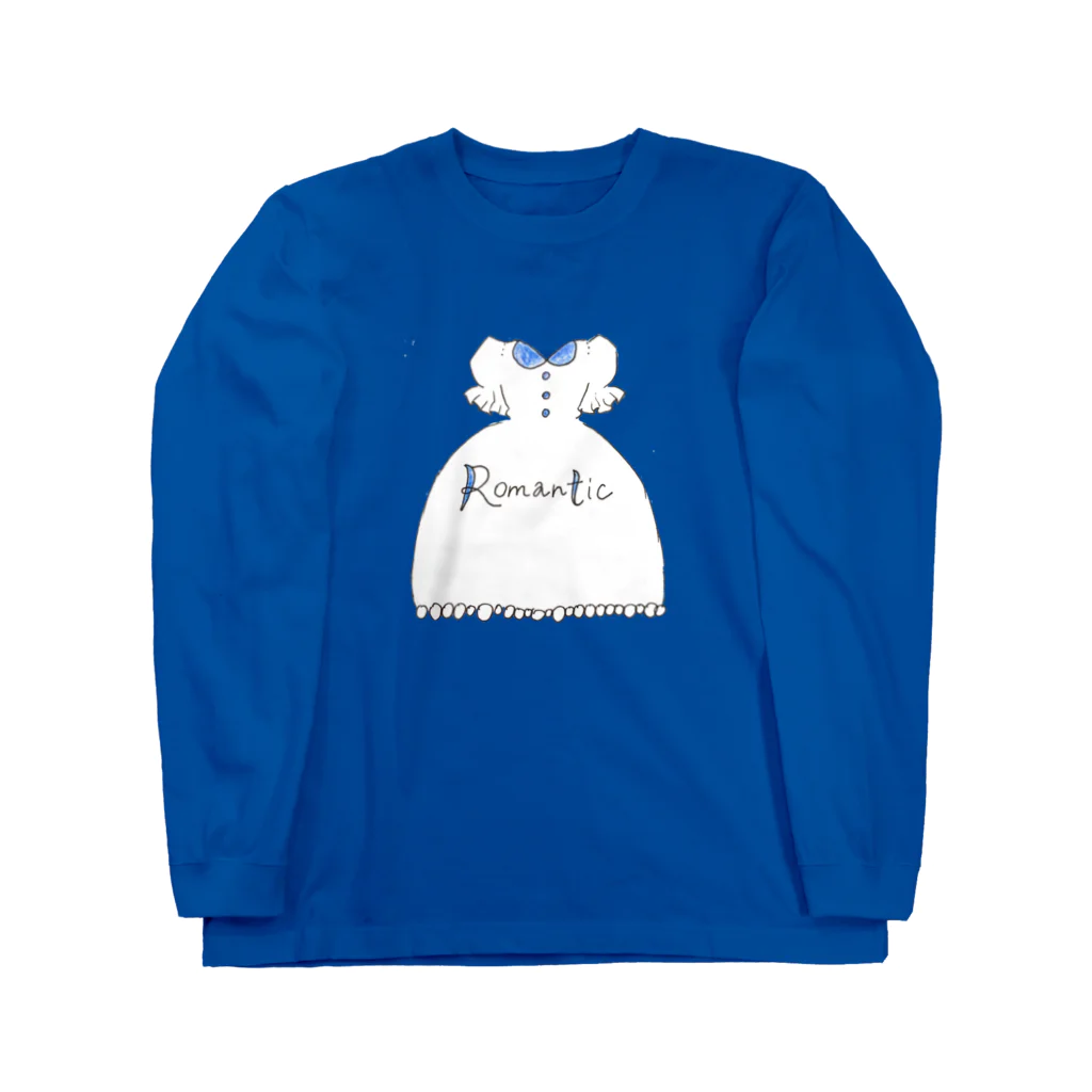 feee.co/フィー子(マーメイド)のロマンチックブルー ロングスリーブTシャツ