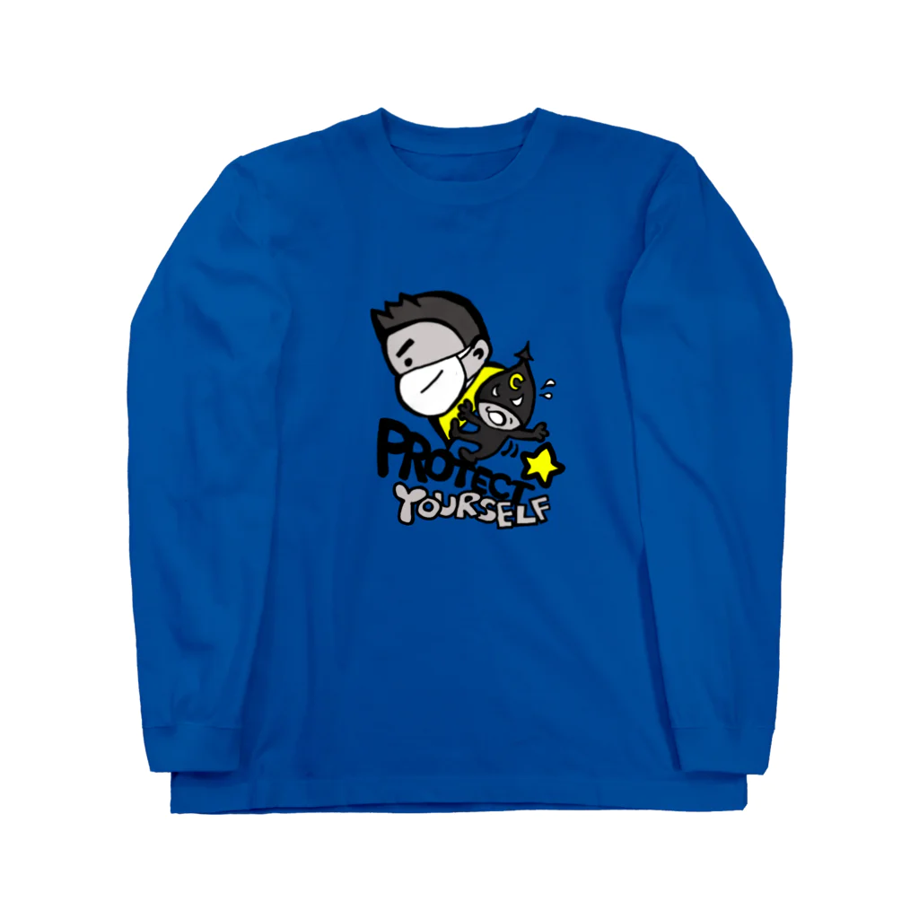 TOMMY★☆ZAWA　ILLUSTRATIONのProtect Yourself 改 Long Sleeve T-Shirt