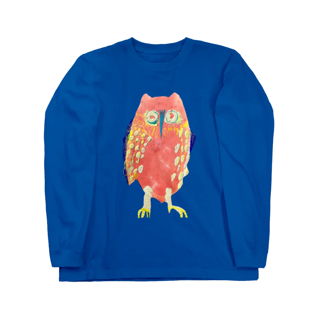 フクロウの住処　by atelier kinaのフクロウももちゃん Long Sleeve T-Shirt