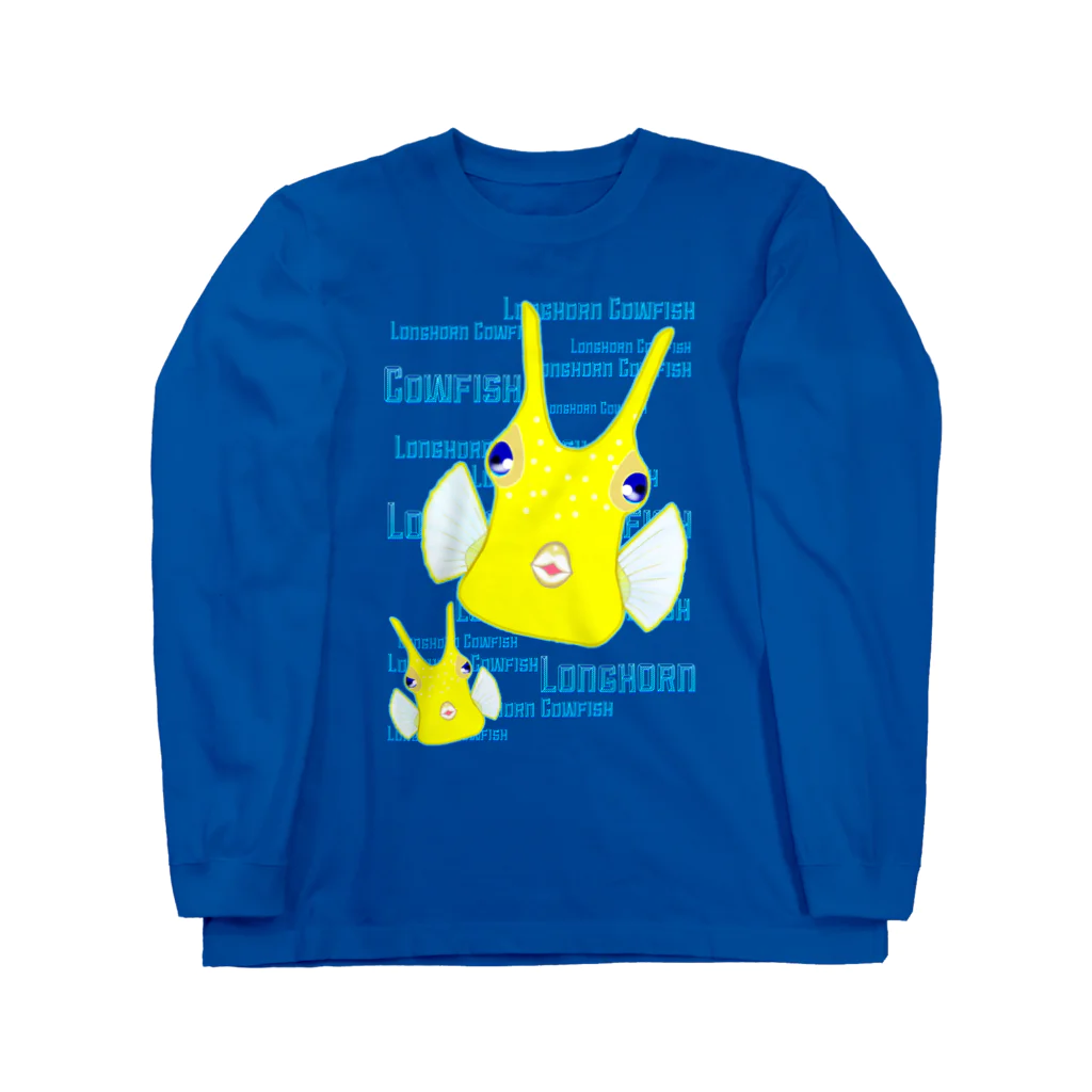 LalaHangeulのLonghorn Cowfish(コンゴウフグ) Long Sleeve T-Shirt