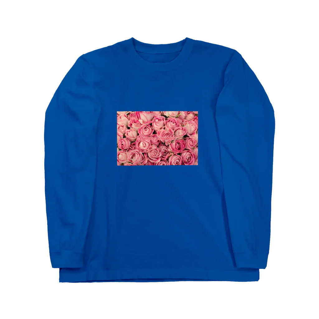 きっちゅなおみせの薔薇ばらバラ ロングスリーブTシャツ