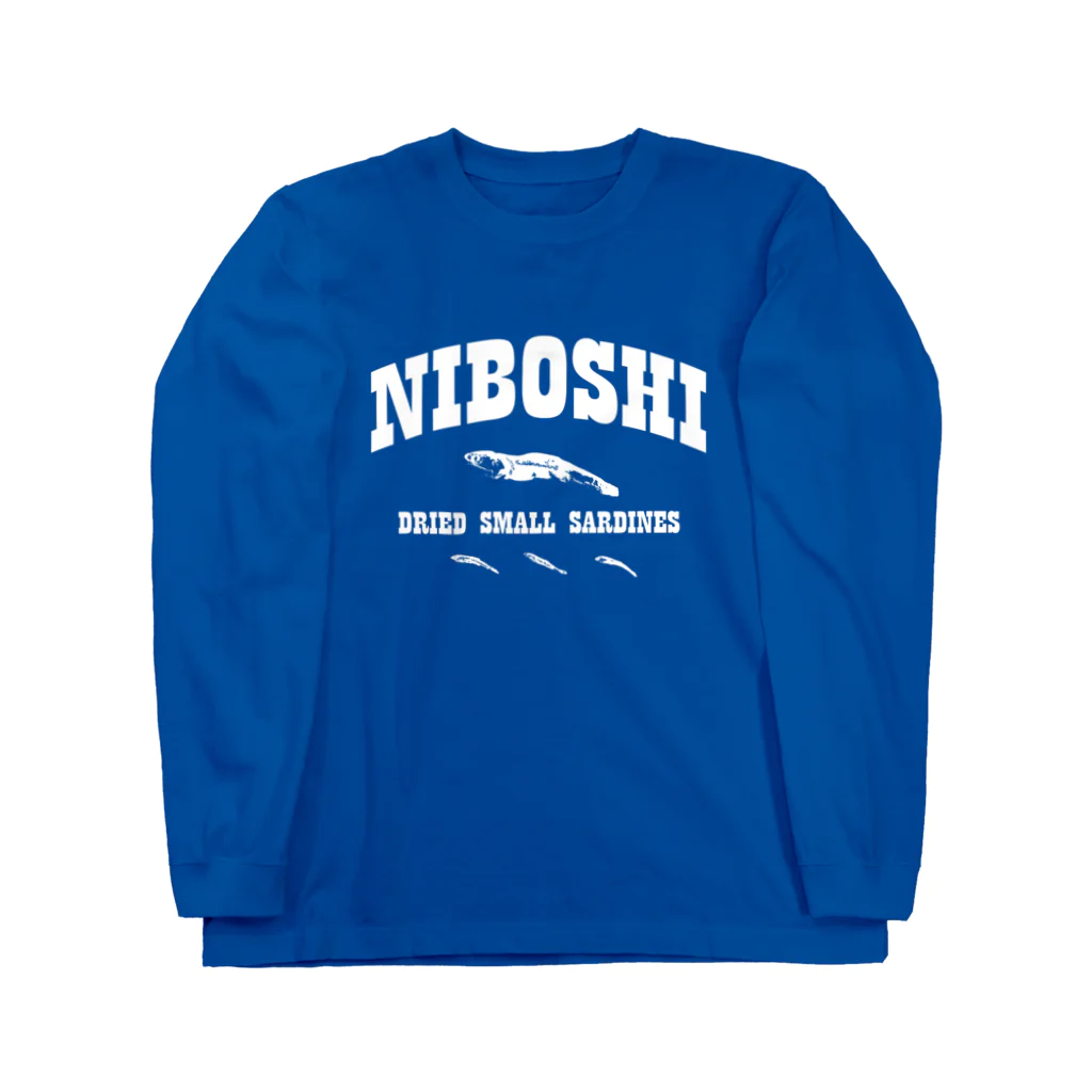 うさぎちゃんアイランドのにぼし カレッジロゴ Long Sleeve T-Shirt