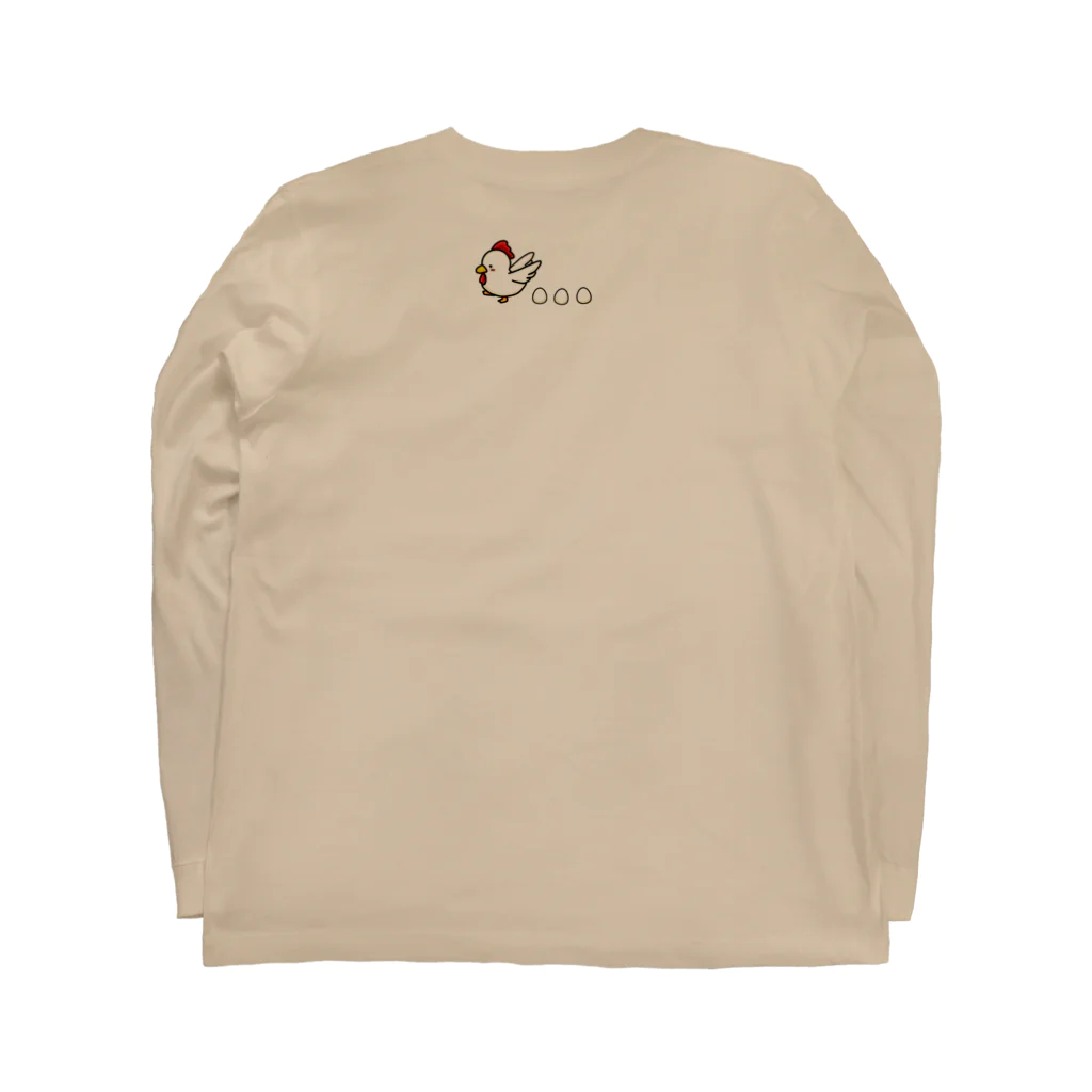 樹璃ィ's すとあののんべぇにわとりさん！カラー Long Sleeve T-Shirt :back