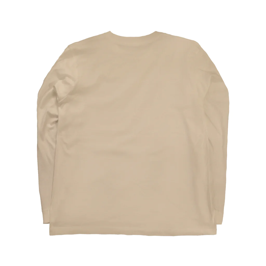 Yuhki | おばけのゆうき 公式オンラインショップのトイプードル３匹(ちぎり絵) Long Sleeve T-Shirt :back