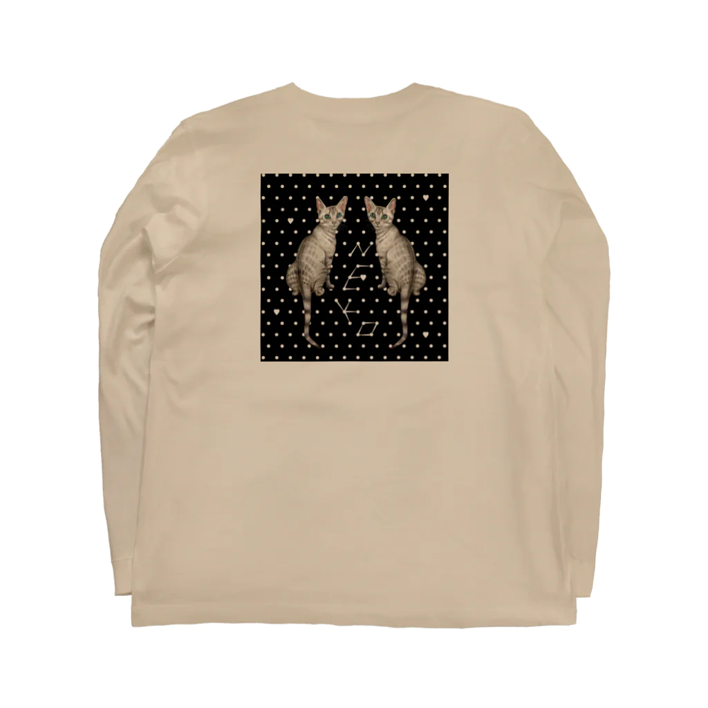 idumi-artの双子Neco Long Sleeve T-Shirt :back