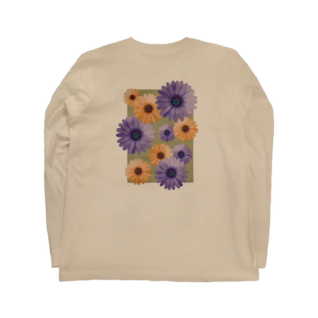 mimosaのGerbera•single Long Sleeve T-Shirt :back