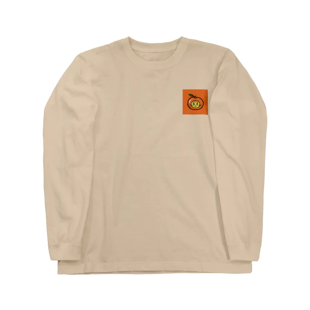 にゃんぴーのフルーツにゃんぴー（みかん） Long Sleeve T-Shirt