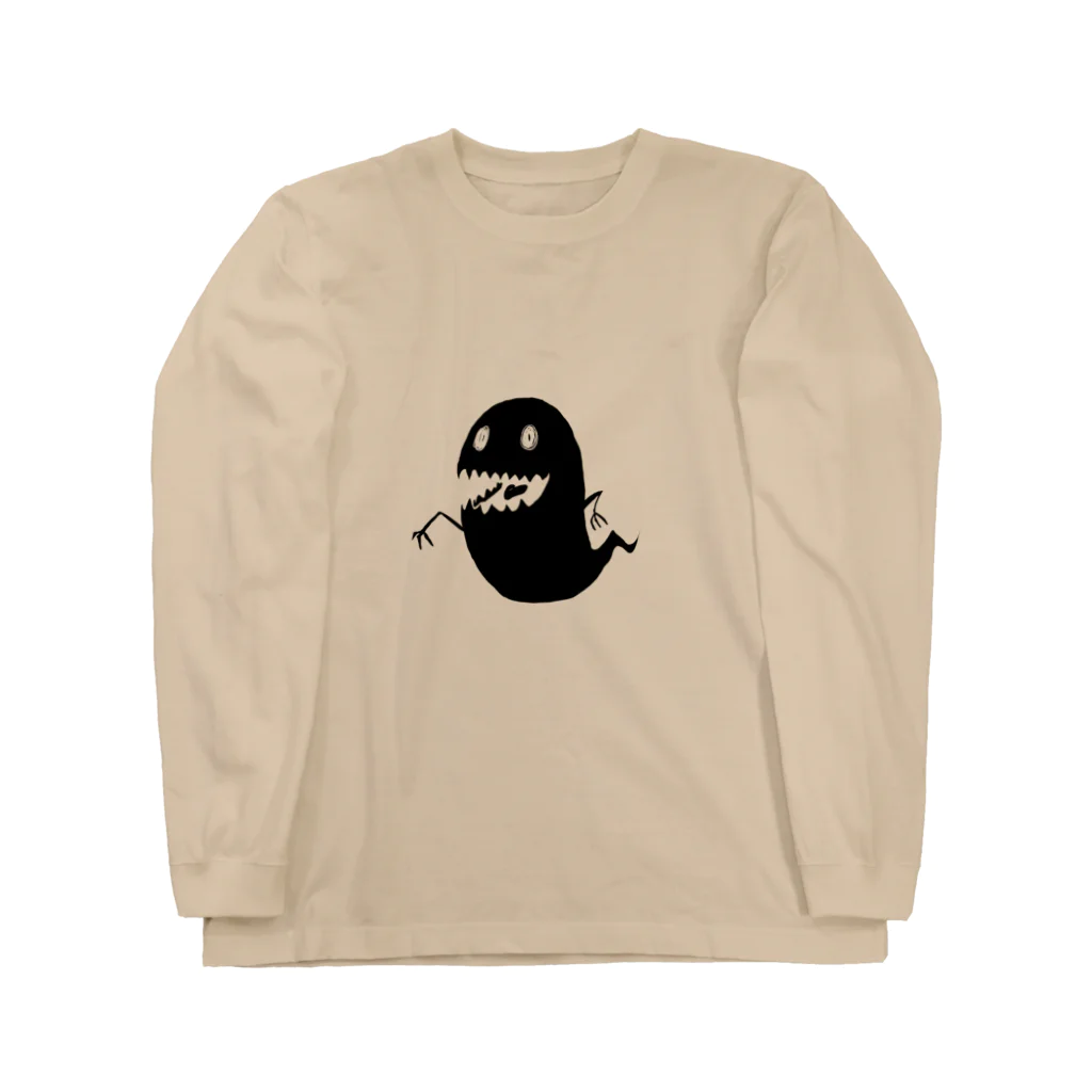 Bejopのオバケくん黒_1号 Long Sleeve T-Shirt