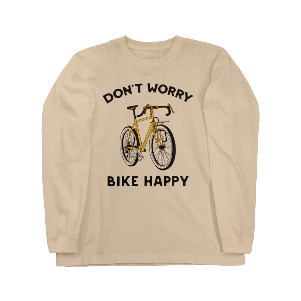 420 MUSIC FACTORYの自転車があればハッピーさ！ ロングスリーブTシャツ