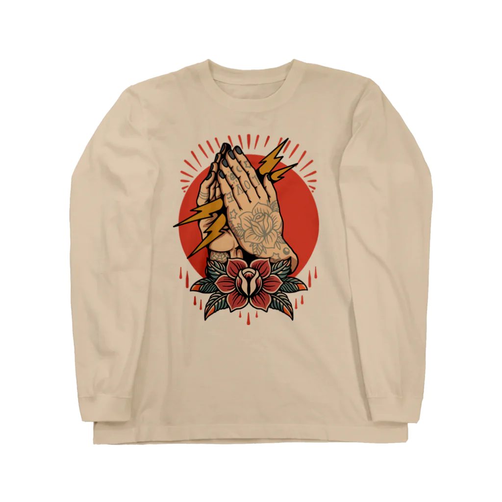 420 MUSIC FACTORYのタトゥー デザイン 祈り TATOO Long Sleeve T-Shirt