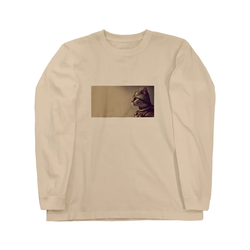 カレー屋　月夜のライオンの鉄猫B Long Sleeve T-Shirt