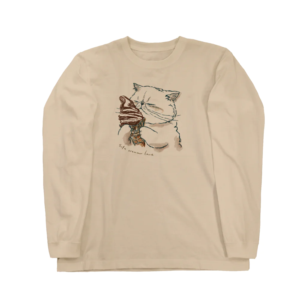 coeur.yu（クードットユー）のソフトクリームラブ Long Sleeve T-Shirt