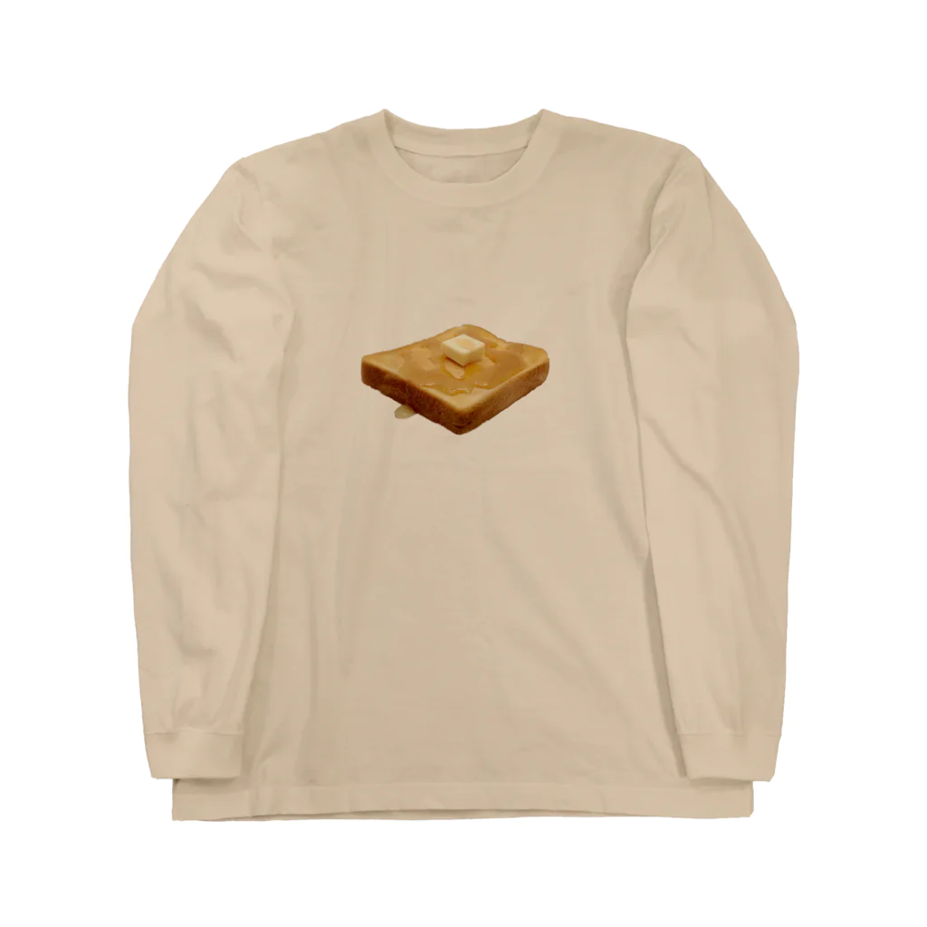 メシテロタイプ（飯テロTシャツブランド）のハニーバター Long Sleeve T-Shirt