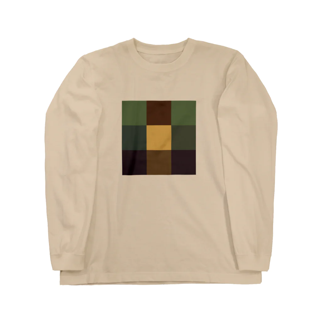 3×3 のドット絵のモナリザ - 3×3 のドット絵 Long Sleeve T-Shirt