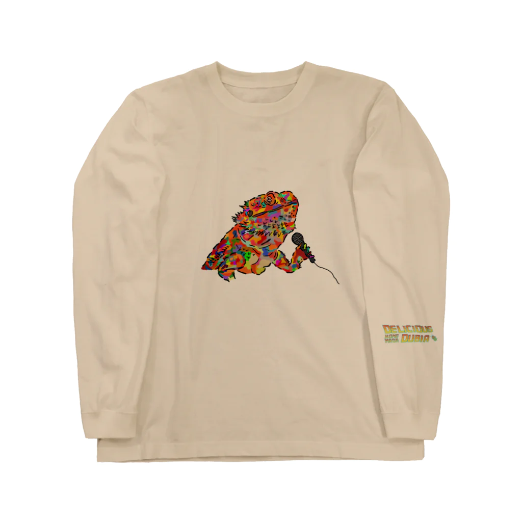 トカゲとカエルの異種混合CREW【デリシャスデュビア】のジョロキア・デ・シビレサス Long Sleeve T-Shirt