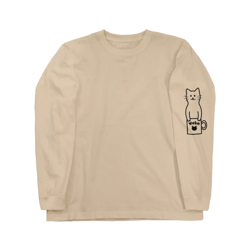 TGTの【猫コップ】 Long Sleeve T-Shirt