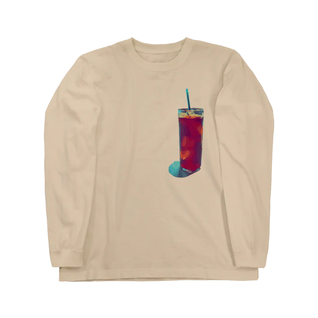 わらしゃんどのアイスコーヒー Long Sleeve T-Shirt