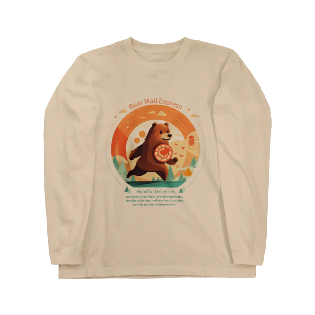 Yaya-rrのクマメール便 ロングスリーブTシャツ