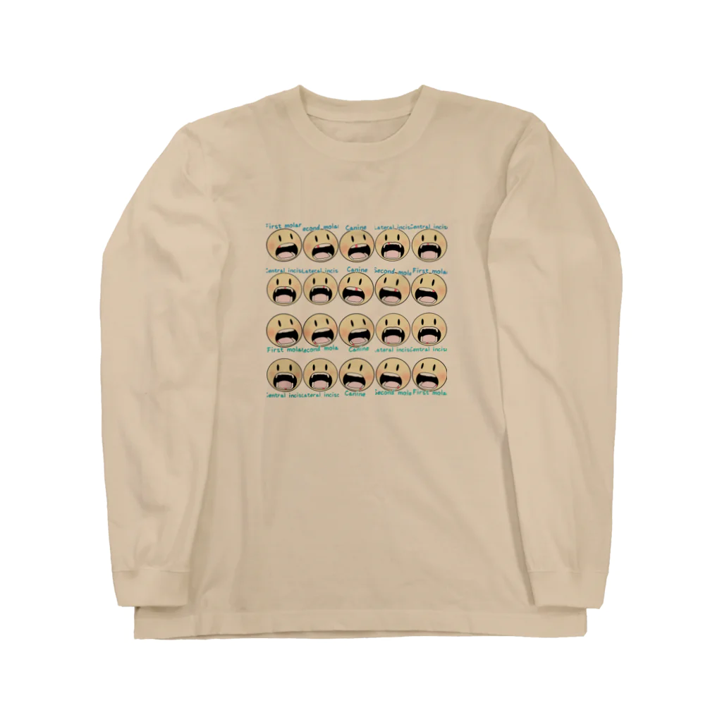 Osoro DesignのCherish family memories（Baby teeth） ロングスリーブTシャツ