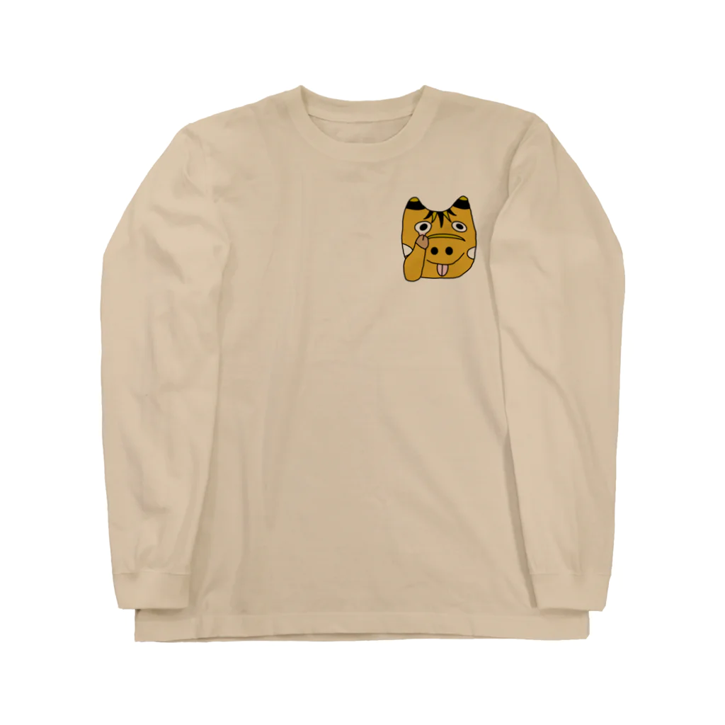 ロジローのあっかんべーこ(黄) Long Sleeve T-Shirt