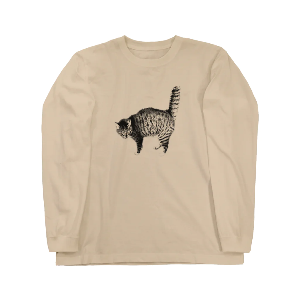 ネコドゥードゥー　neco_doudouのコッペふくちゃん白黒 Long Sleeve T-Shirt