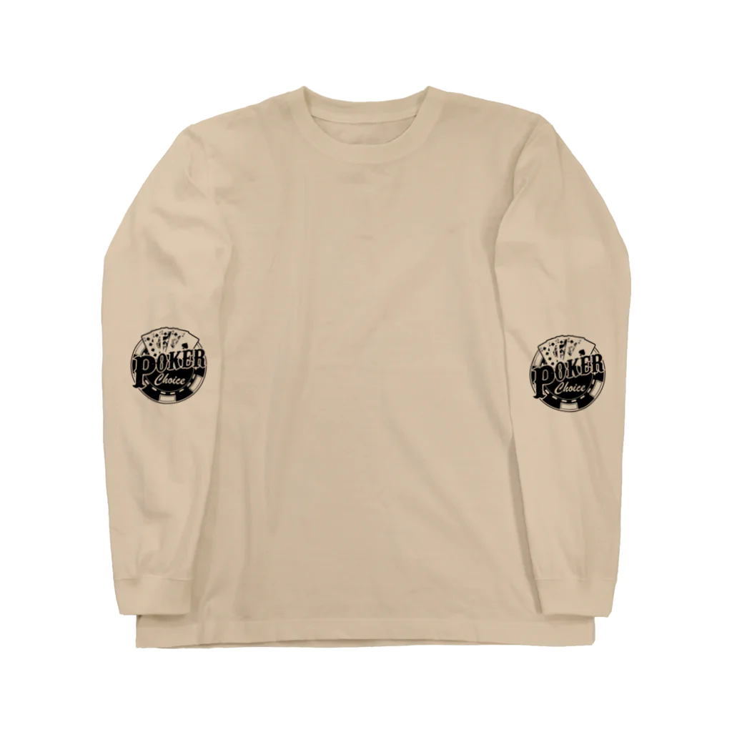 pokerchoiceのPokerChoiceロゴ Long Sleeve T-Shirt