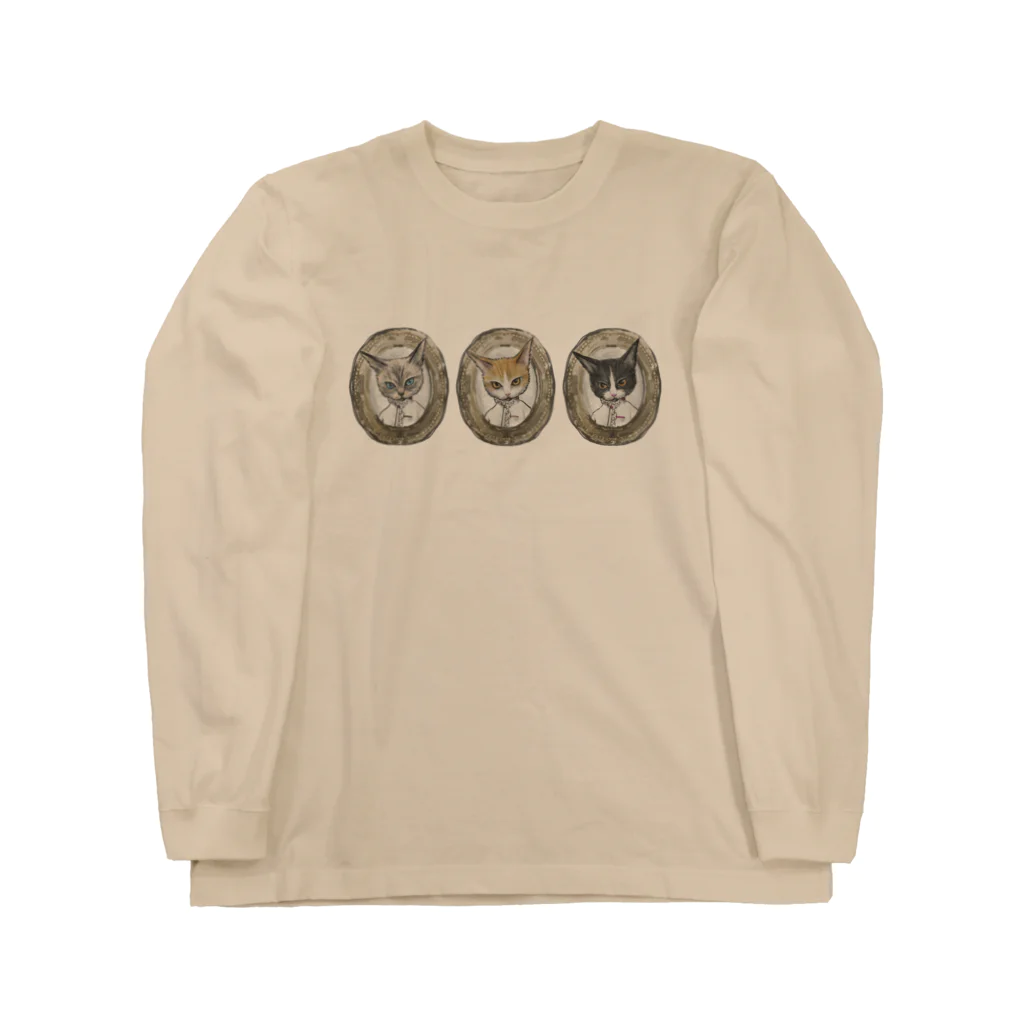 madein8☞shopの3cat-man Long Sleeve T-Shirt