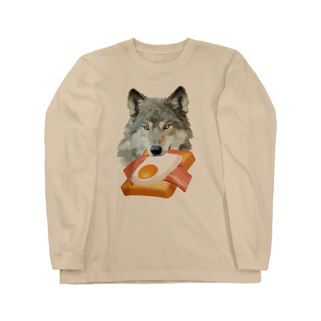 WOLVES art shopのwolf&eggtoast ロングスリーブTシャツ