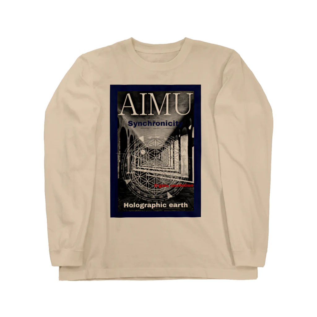 Aimurist のAIMU 誌　Holographic earth Long Sleeve T-Shirt