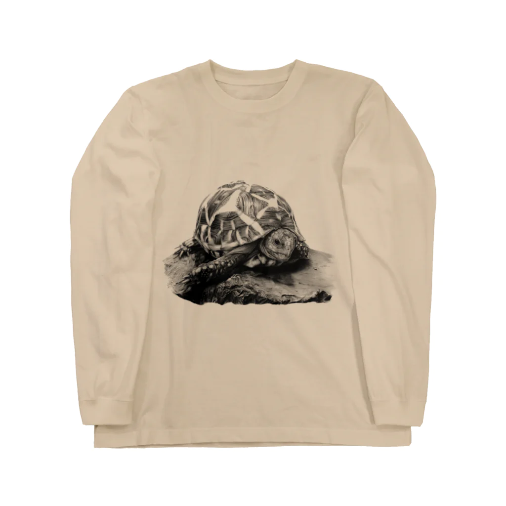 Pencil reptiles | 鉛筆の爬虫類達のインドホシガメ | Geochelone elegans Long Sleeve T-Shirt