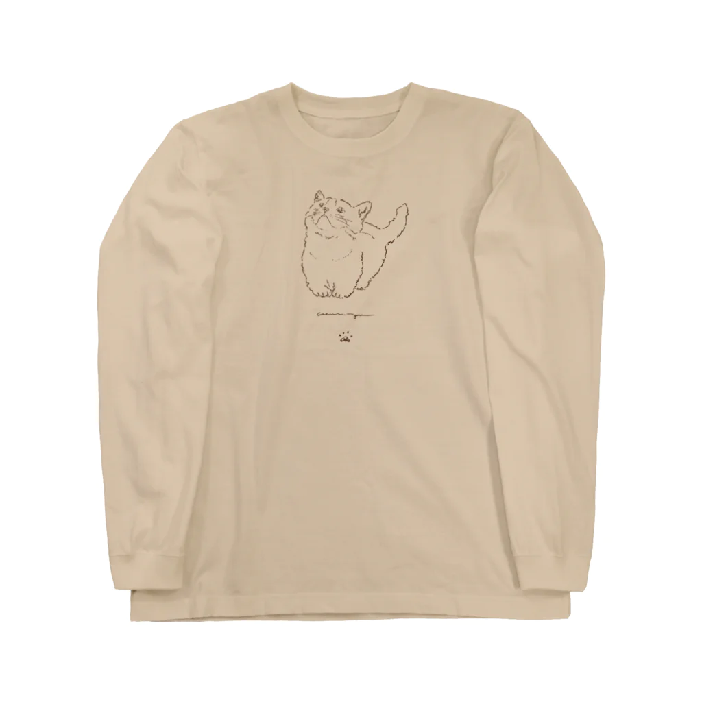 coeur.yu（クードットユー）の「ねこ」 ロングスリーブTシャツ