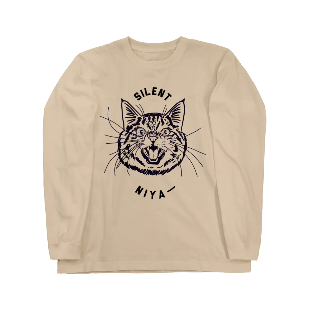 小鳥と映画館のサイレントニャー Long Sleeve T-Shirt