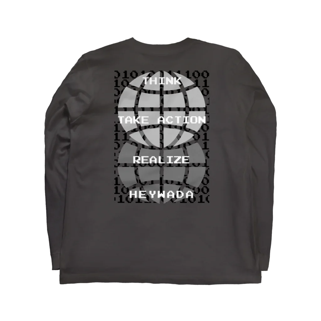 HEYWADA SHOPのHEYWADA SHIKO WO GENJITSUCA SASERUNDA Long Sleeve T-Shirt :back