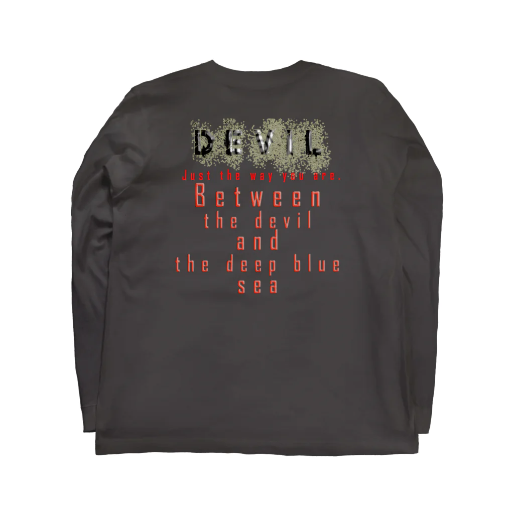 PALA's SHOP　cool、シュール、古風、和風、のDEVIL　「Just the way you are .」 ロングスリーブTシャツの裏面